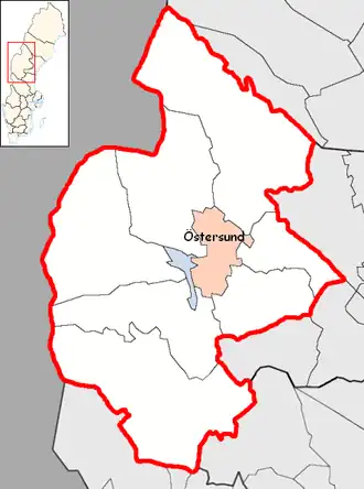 Localisation de Östersund