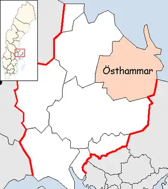 Localisation de Östhammar