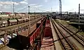 Vue des voies depuis la passerelle