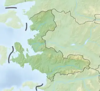 Voir sur la carte topographique de la province d'İzmir