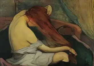 Femme se coiffant (1897), musée national de Cracovie.