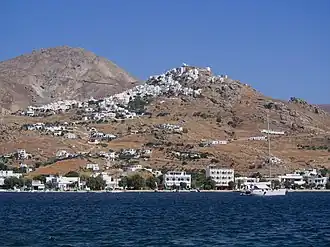 Chora, le chef-lieu de l'île