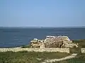 Vestiges des hangars génois sur les rives du liman du Dniestr, dans le Boudjak, en Ukraine.