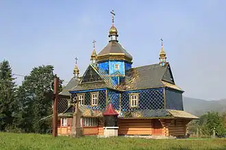 l'église st-Stéphane à Horod, classée et son clocher.