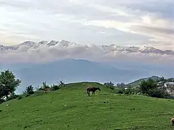 Vue du côté du village de Vaghouas.