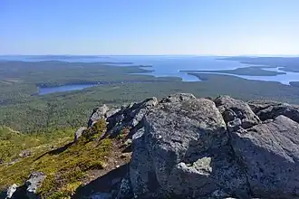 Paysage du parc national de Paanajärvi.