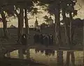 Moines à l'abord du monastère (1915)
