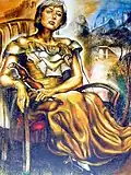 Portrait de l'épouse, 1992. Toile, huile. 106&nbsp;×&nbsp;97&nbsp;cm.