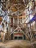 L'église en travaux