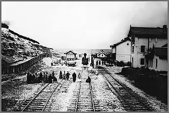 La gare de Velyki Birky à la fin du XIXe siècle.