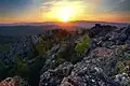 Coucher de Soleil vu depuis les crêtes de Bakty et de Zygalga