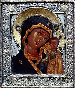 Icône de la Mère de Dieu de Kazan, peintre inconnu du XVIIe&nbsp;siècle