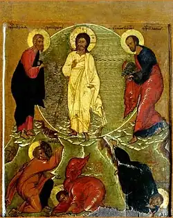 Icône de la Transfiguration, peintre inconnu, milieu du XVIIe&nbsp;siècle, Pskov