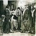 Illustration de Malheur d'avoir trop d'esprit de Griboïedov (1912).