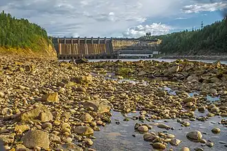 Le barrage.