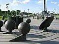 sculptures commémoratives.