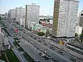 Défilé militaire sur la nouvelle Arbat, le 9 mai 2008.