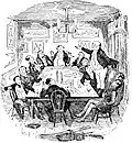 M. Pickwick s'adressant aux membres du club.