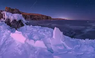 En hiver au niveau de la péninsule de Bruce.