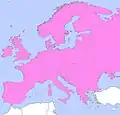 Répartition en Europe.
