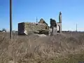 Bâtiment en ruine.