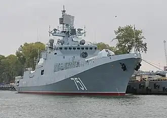 La frégate russe Amiral Essen.