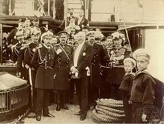Félix Faure et Nicolas II sur le Standart (1897)