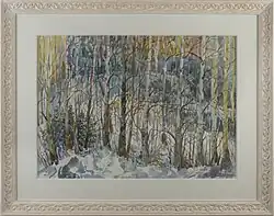 «Bouleaux neigeux»