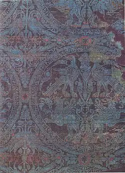 Tissu de soie serbe, 1000-1330