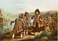 Peinture de Iakoutes en 1862.