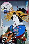 Peinture sur bois japonaise.