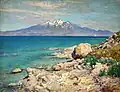«Lake Van and Mount Sipan viewed from Ktouts Island», 1915.