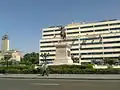 Le parking construit à l'emplacement de l'opéra