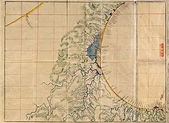 From Experimental Investigations into the Montane and Fluvial Geography of North Ezo (1860) by Matsuura Takeshirō (Hakodate City Central Library) (Municipal Tangible Cultural Property)