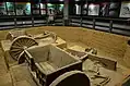 Chars et chevaux dans une tombe de la dynastie Shang.