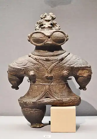 Dogū de Kamegaoka à décor entrelacé Nord-est du Japon. préfecture de Miyagi, Région de Tōhoku. 1000-400. TNM