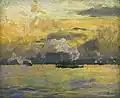 Jersey City at Sunset (vers 1907-1908)