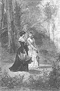 Alice Stannard et Madame Burbank (Nord contre Sud, par Léon Benett)