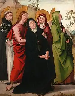 La Vierge, saint Jean, deux saintes femmes et saint Dominique de GuzmánMusée du Louvre