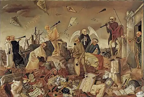 Le Triomphe de la mort (Nussbaum), 1944. Dernière œuvre connue de Felix Nussbaum.