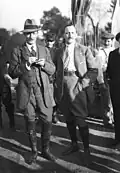 Jacques Schneider et Maurice Bienaimé sur La Picardie, le 12 octobre 1913, lors de la VIIIe coupe Gordon-Bennett des sphériques.