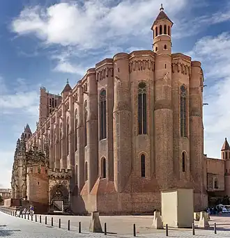 Chevet de la cathédrale Sainte-Cécile d'Albi (1282 à&nbsp;1480).