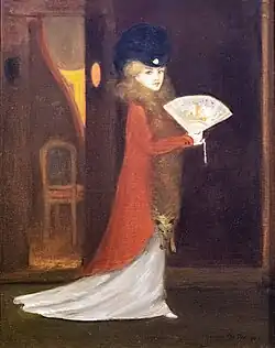 Femme au renard et à l'éventail (1901), Collection David Weisman et Jacqueline Michel.