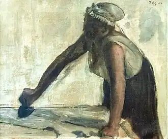 Repasseuse, par Edgar Degas vers 1874.