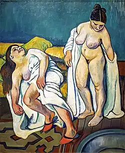 Deux figures , huile sur toile, (1909) Musée national d'Art moderne.