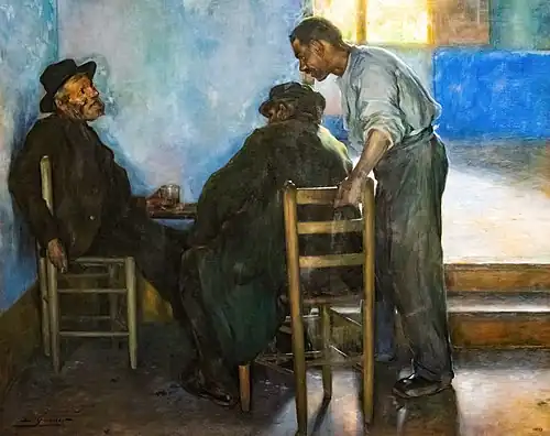 Interior de taverna (1900) musée national d'art de Catalogne