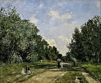 Le Parc Cordier à Trouville, 1880-1885,musée national d'Art de Catalogne.