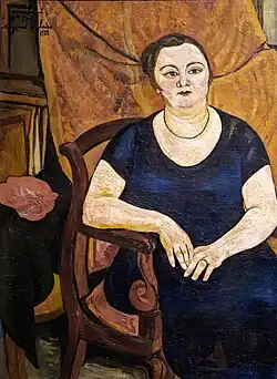 Portrait de Nora Kars (1914) huile sur toile, musée national d'Art moderne.