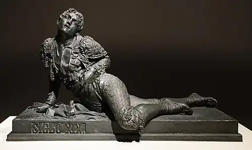 Torero blessé - Rossend Nobas - Musée national d'Art de Catalogne.