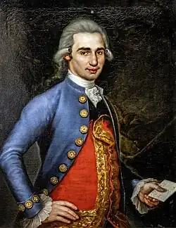 Francisco Bayeu, Homme tenant une lettre, 1771